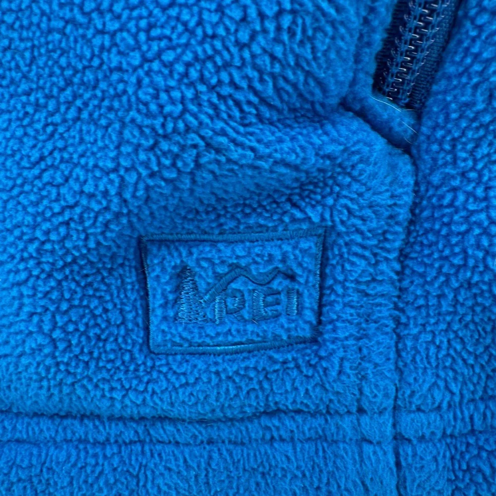 REI‎ Men's Blue Fleece Vest Full Zip Pockets Outdoor Adventure XL